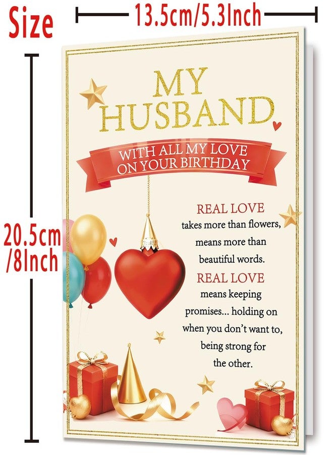 Mcduldul Husband Birthday Card | Romantic Husband Birthday Gifts Decorations for Him ＆ Men from Wife - Image 3