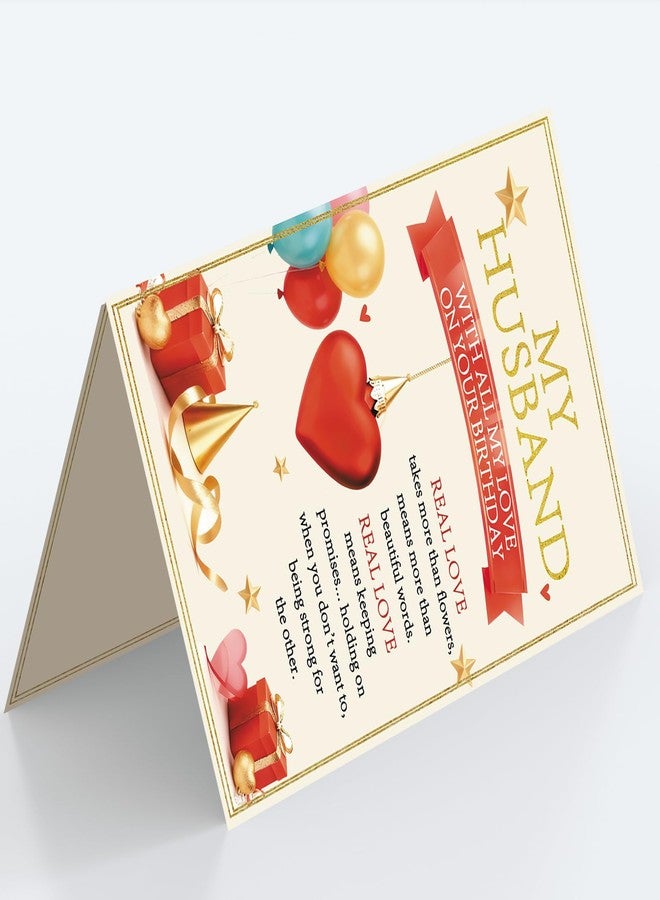 Mcduldul Husband Birthday Card | Romantic Husband Birthday Gifts Decorations for Him ＆ Men from Wife - Image 4