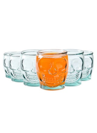 6 Pack - 15 Oz Sugar Skull Glass Tumblers - Set of 6 Creepy Drinking Cups -15 oz, Witchy Gifts, Goth Gifts For Women, Spooky Gifts - Gothic Kitchen Decor, Witchy Barware Skull Jar - pzsku/Z970414007C891031F0A9Z/45/1750944074/46af01ca-a1af-4ba3-87ab-38fe6bb6873d