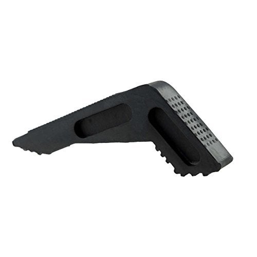 Homi Premium Rubber Door Stopper, Door Stop Wedge For Large Door Gaps to Keep Door Securely Open on All Surfaces, Non-Scratching Door Stop -Tall Type Design Black - Image 1