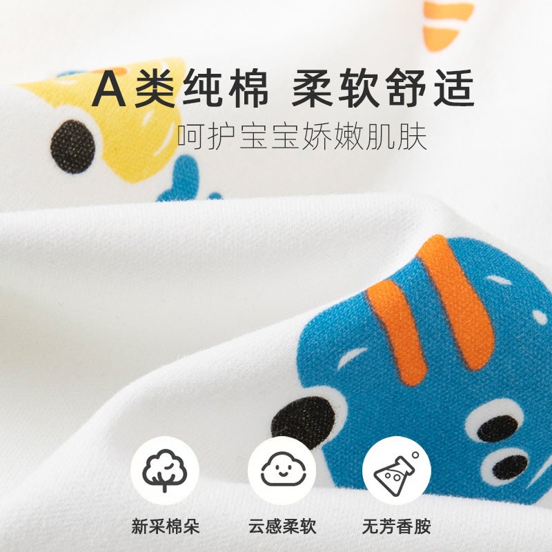 Children''s Autumn Clothes Long Trousers Cotton suit Baby Split Long Sleeve Clothes Baby Warm Base Spring and Autumn Cartoon Children''s Clothing - Image 4
