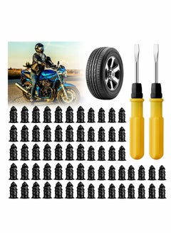 KASTWAVE Tire Repair Rubber Nail with Screwdriver, 62Pcs Car Screws Auto Motorcycle Vacuum Nails Self Service Fast Tools  - Image 1