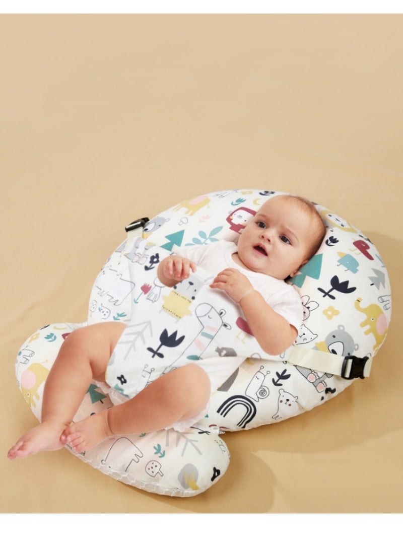 XiuWoo Baby Look Up and Lying Pillow, Nursing Pillow for Breastfeeding, Multi-Functional Original Plus Size Breastfeeding Pillows Give Mom and Baby More Support with Removable Cotton Cover  - Image 1