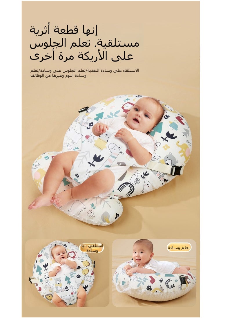 XiuWoo Baby Look Up and Lying Pillow, Nursing Pillow for Breastfeeding, Multi-Functional Original Plus Size Breastfeeding Pillows Give Mom and Baby More Support with Removable Cotton Cover  - Image 5