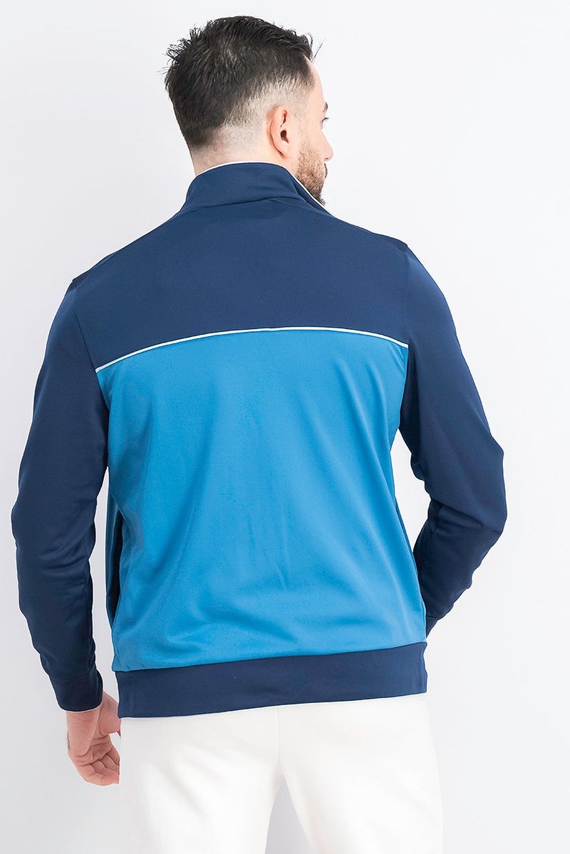 UNDER ARMOUR Men Project Rock Knit Track Jacket, Navy Combo - Image 2