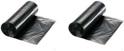 Swab™ Garbage Bags Size Large 24 inch X 32 inch (Black) Pack of 02 Roll(30 Bags)(Trash Bag/Dustbin Bag) - Image 1