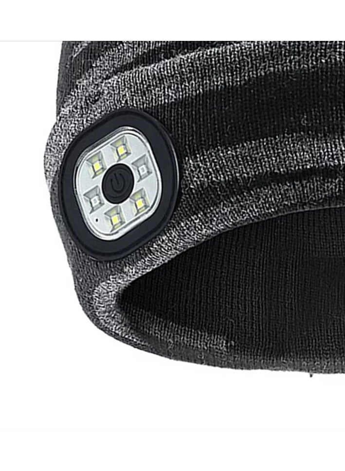 musIc New LED Lighting Bluetooth 5.4 Headphones Music Knitted Hat - Image 3