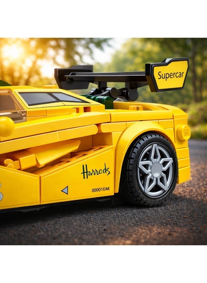 Qman Speedster Sports Car Building Blocks Set - 282PCS - Adjustable Rear Spoiler & Detachable Roof - Image 3