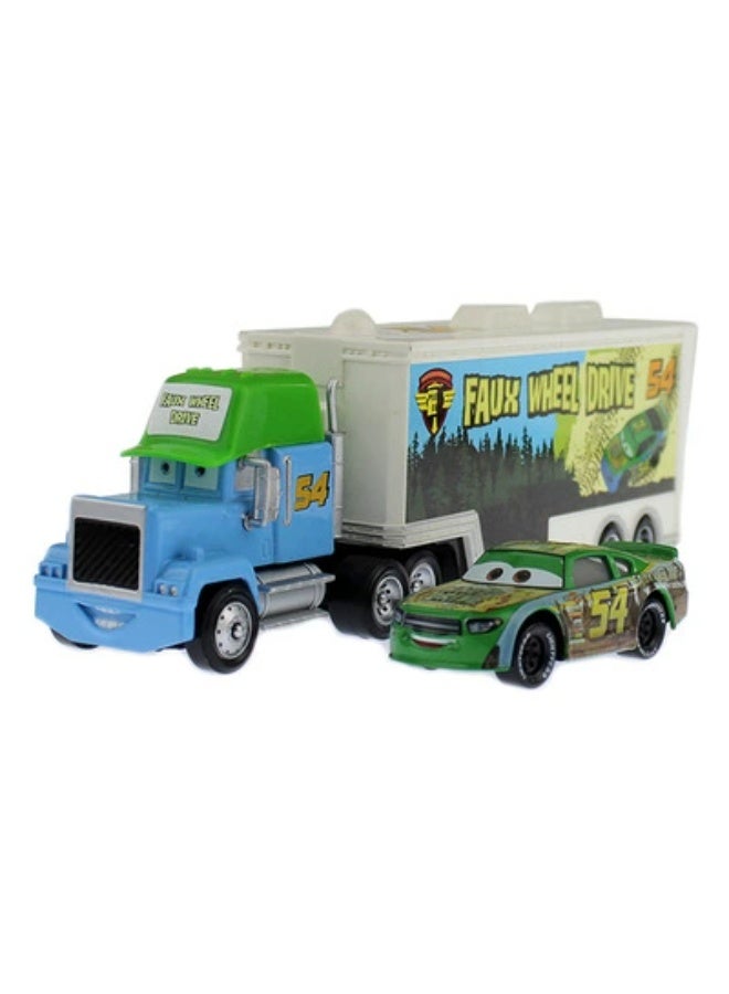 general Movie Cars 2 3 Hauler Mack Truck No. 54 Uncle Mack's Truck with a Car