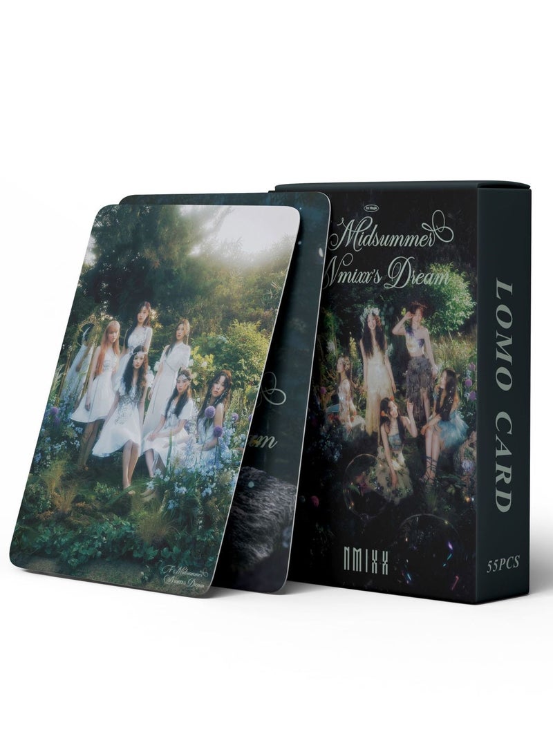 EHOME 55Pcs NMIXX 2023 New Album A Midsummer NMIXX's Dream Lomo Card - Image 1