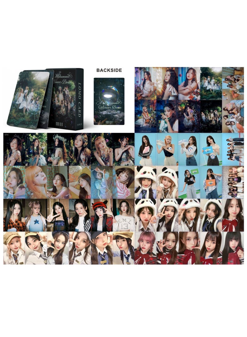 EHOME 55Pcs NMIXX 2023 New Album A Midsummer NMIXX's Dream Lomo Card - Image 2