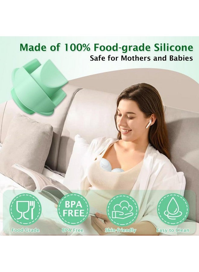 IVARONAL 4pcs Duckbill Valves Compatible with Wearable Elvie Breast Pump,for Elvie Breast Pump Replacement Accessories, Silicone BPA Free, Breastfeeding Replacement Parts - Image 4