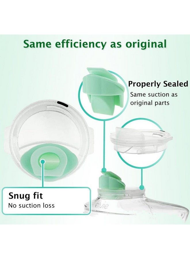 IVARONAL 4pcs Duckbill Valves Compatible with Wearable Elvie Breast Pump,for Elvie Breast Pump Replacement Accessories, Silicone BPA Free, Breastfeeding Replacement Parts - Image 2