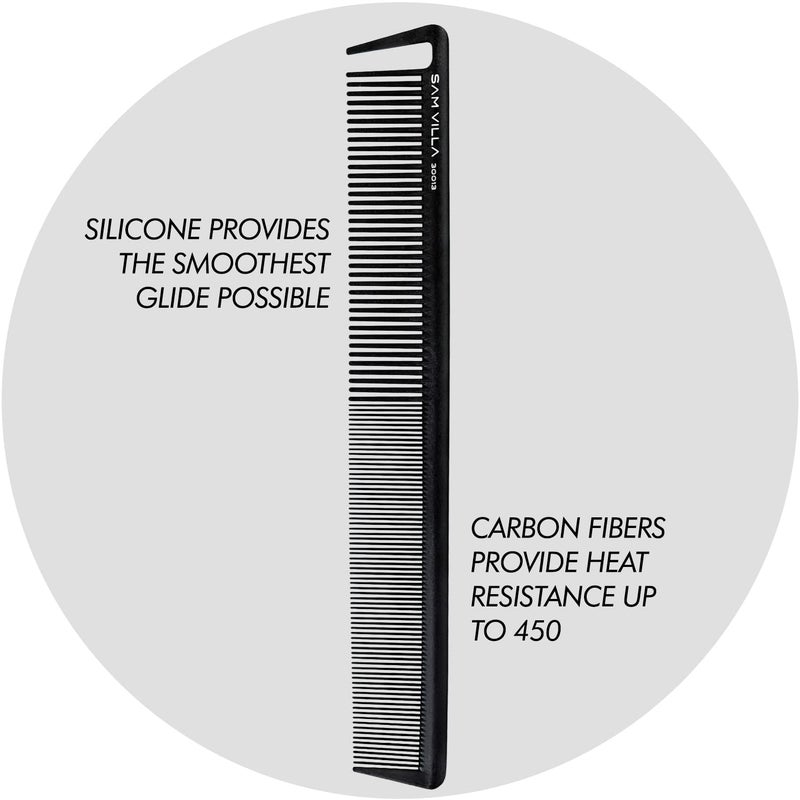 Sam Villa Signature Series Professional Long Cutting & Hair Parting Comb - Image 3