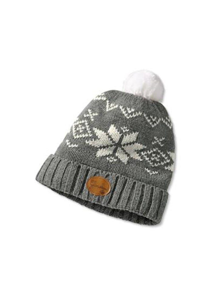 Tchibo - Kids Hat With Glowing Pom Pom, Grey - Image 1