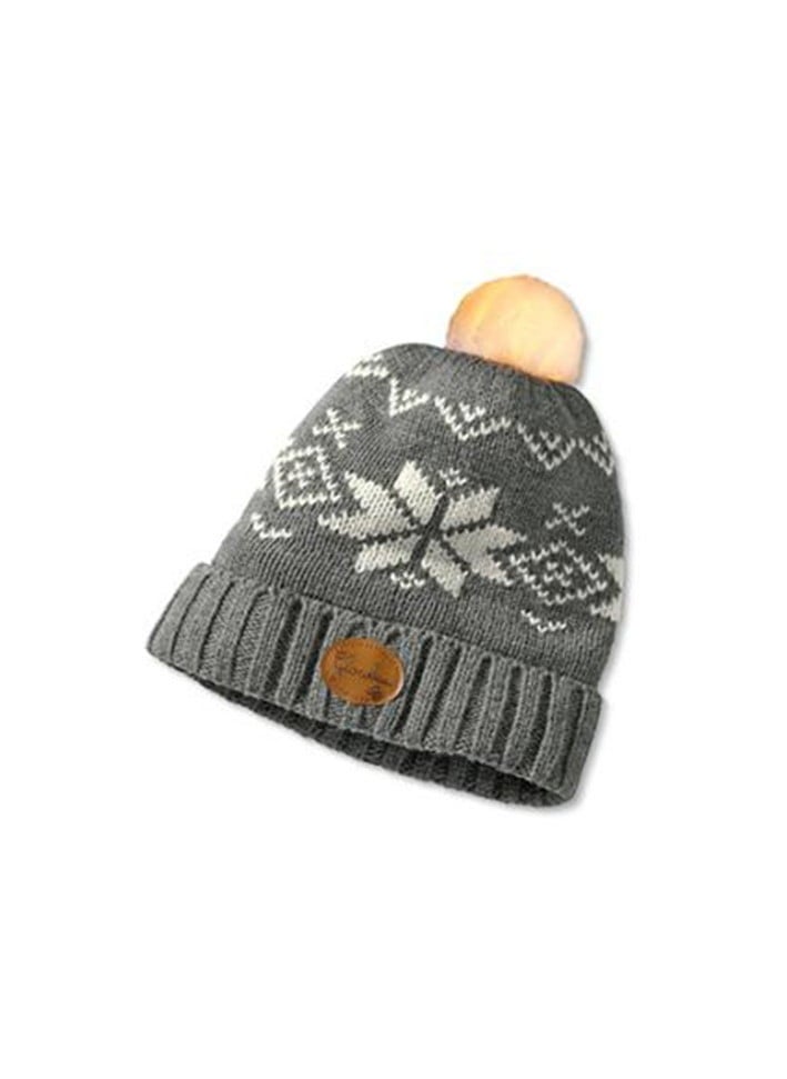 Tchibo - Kids Hat With Glowing Pom Pom, Grey - Image 1
