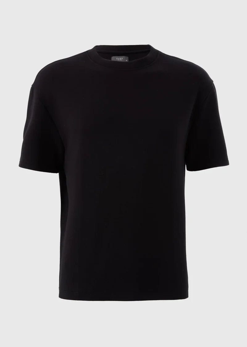 Matalan Black Smart Scuba T-Shirt