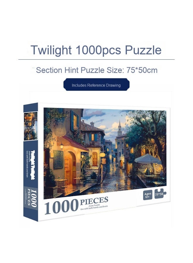 1000-Piece Printed Anime Puzzle for Kids and Adults - Engaging Desktop Entertainment - Image 1