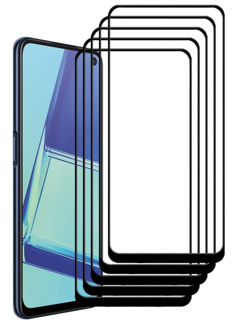 ACLIX 5 Pieces Antistatic ESD Dustproof Premium Quality High Definition Tempered Glass Screen Protector Designed For Oppo A52 - Image 1