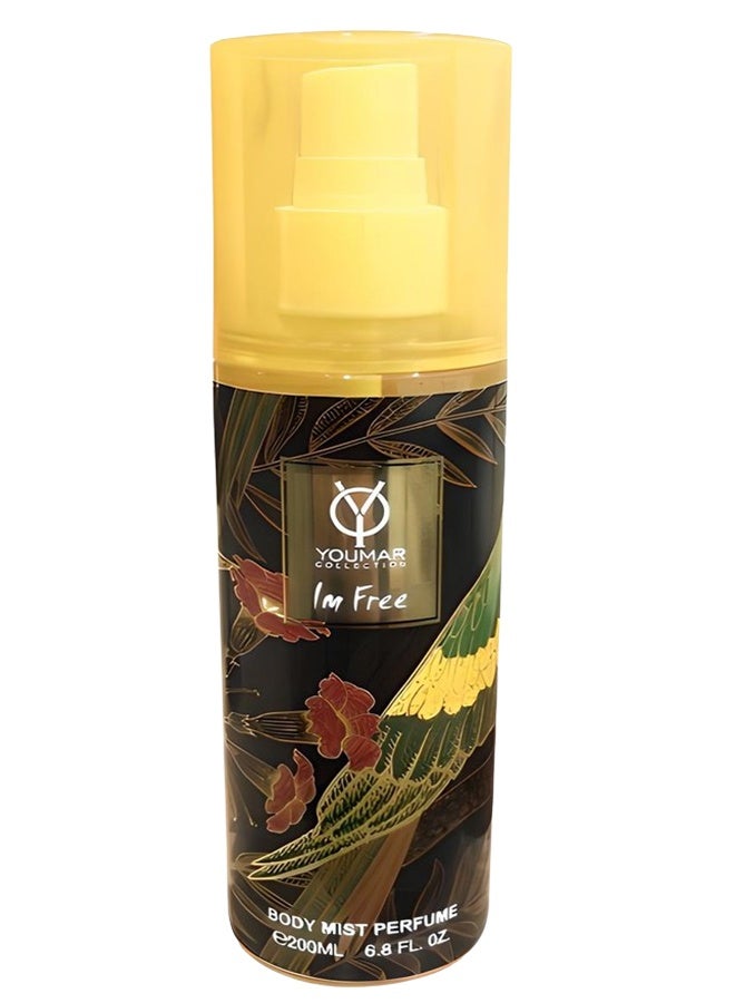 YOUMAR 9 Pieces Im Free Body Mist Number 709 For Women 200ml - Image 2