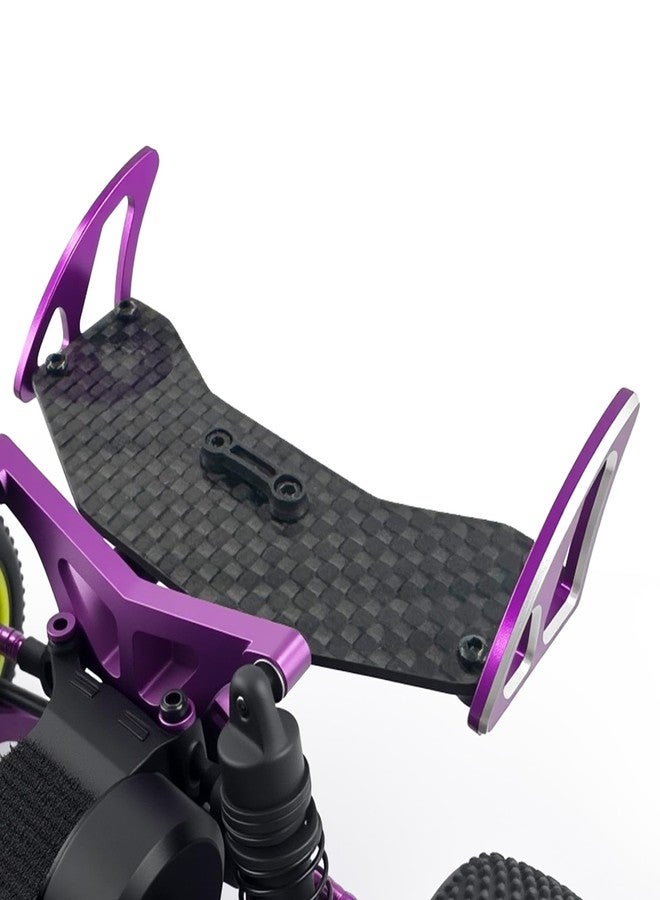 FSDKEDUF Aluminum Rear Body Wing Spoiler for RC Car for Losi Micro-B Durable CNC Upgrade Parts RC Car Accessories for Performance & Replacement (Purple) - Image 3