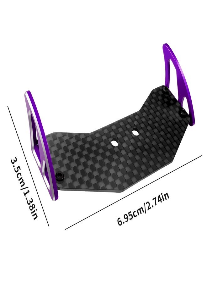 FSDKEDUF Aluminum Rear Body Wing Spoiler for RC Car for Losi Micro-B Durable CNC Upgrade Parts RC Car Accessories for Performance & Replacement (Purple) - Image 2