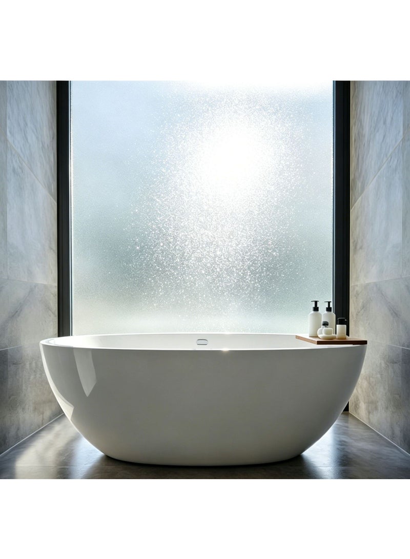 Glass Film Privacy Window Sticker – Retro Ripple Light-Transmitting Opaque Bathroom Door Cover Self-Adhesive - Image 3