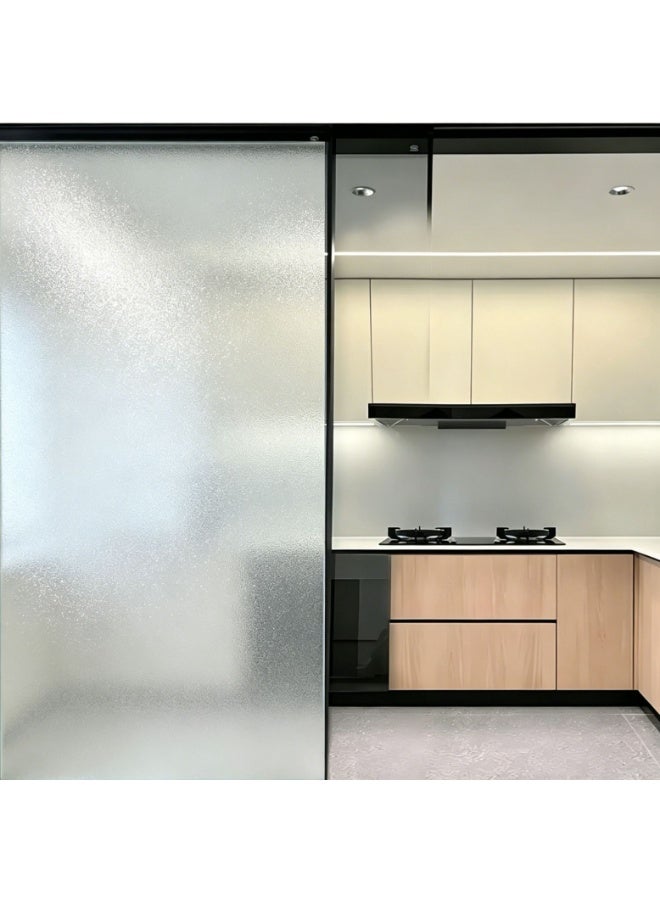 Glass Film Privacy Window Sticker – Retro Ripple Light-Transmitting Opaque Bathroom Door Cover Self-Adhesive - Image 1