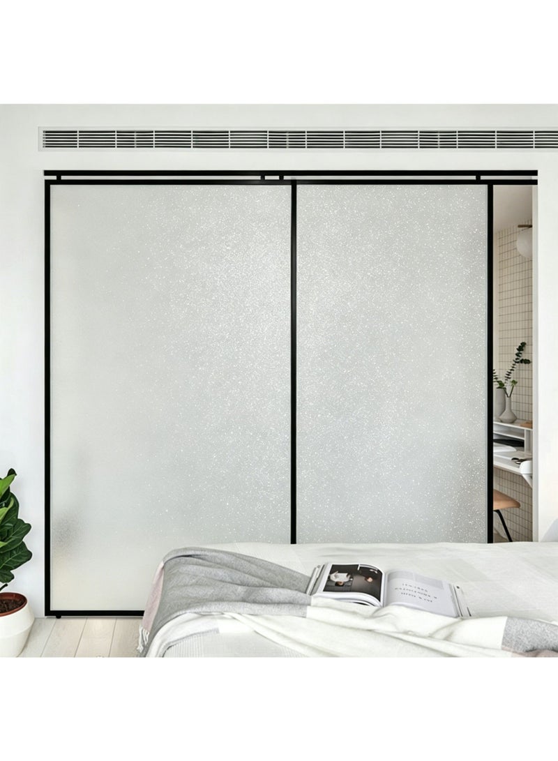 Glass Film Privacy Window Sticker – Retro Ripple Light-Transmitting Opaque Bathroom Door Cover Self-Adhesive - Image 2