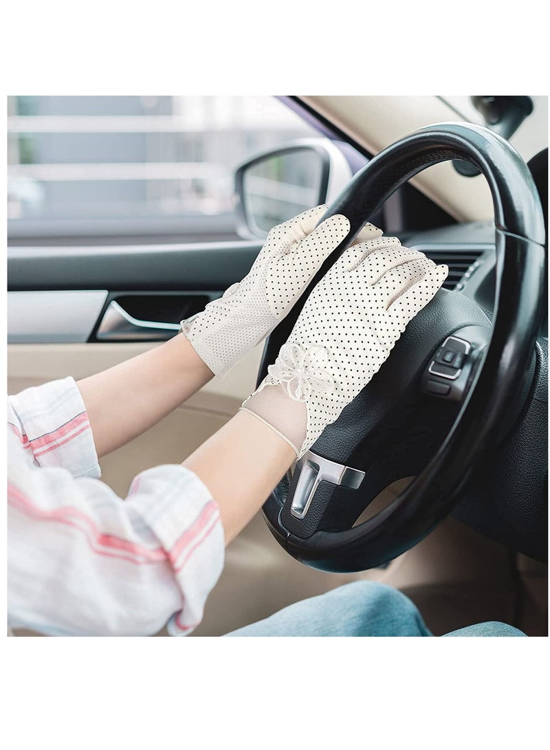 4 Pairs Women Sun Protective Gloves Summer UV Protection Sunblock Gloves Touch Screen Gloves For Women Girls  - Image 2