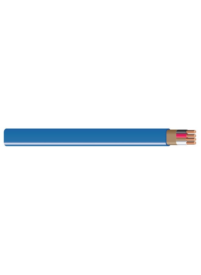 Southwire Romex SIMpull Wire, 14 Gauge, 3 Conductor, 100 Ft, W/G NM-B Cable, Blue, 63946928 - Image 3
