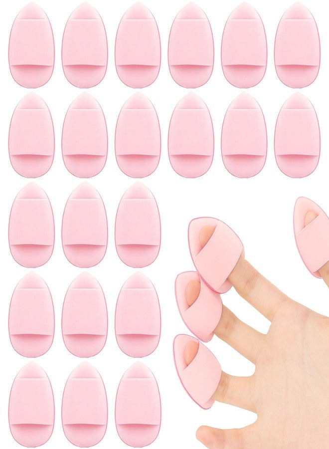 Brvlsoc 50PCS Mini Triangle Makeup Puffs – Soft Finger Sponge Set for Foundation, Powder & Concealer, Reusable Cosmetic Puffs (Pink) - Image 1