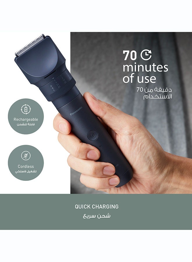 Panasonic MultiShape Men's Grooming Kit – ER-CKL2 Waterproof Beard, Hair & Body Trimmer (Main Unit) with Nose/Ear/Facial Trimmer & 3-Blade Stainless Steel Shaver Head Attachments, Rechargeable Li-ion - Image 5