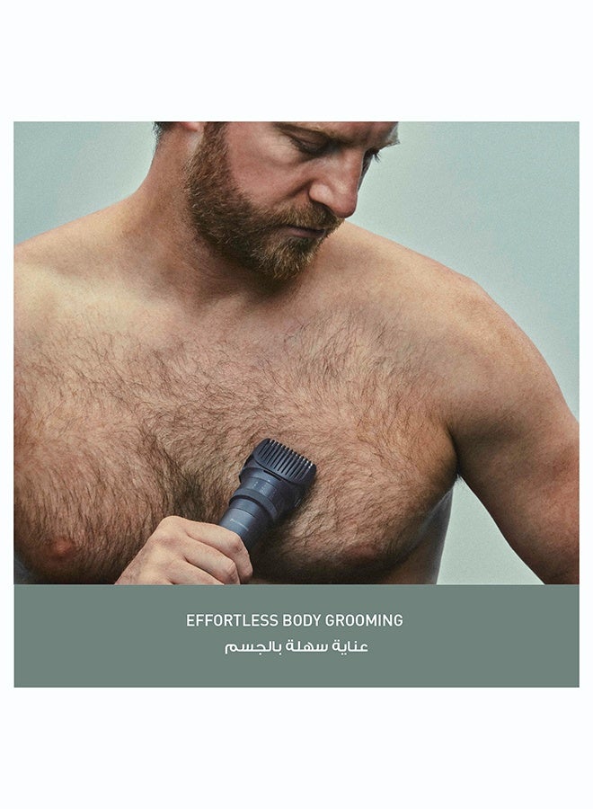 Panasonic MultiShape Men's Grooming Kit – ER-CKL2 Waterproof Beard, Hair & Body Trimmer (Main Unit) with Nose/Ear/Facial Trimmer & 3-Blade Stainless Steel Shaver Head Attachments, Rechargeable Li-ion - Image 3