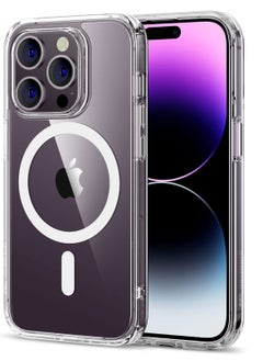 ALFY & CO Apple iPhone 14 Pro Case With MagSafe Clear 6.1 Inch Slim Thin Magnetic Cover Yellowing-Resistant Anti-Drop Shock Absorption Anti-Scratch and Hard Back Crystal Case Clear  - Image 1