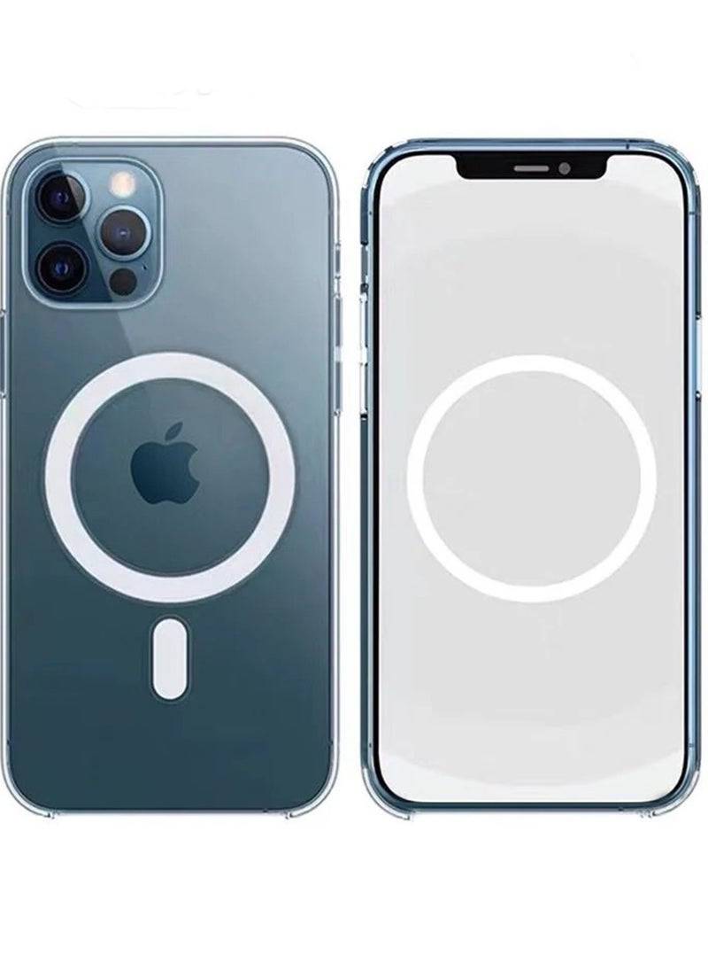 ALFY & CO Apple iPhone 14 Pro Case With MagSafe Clear 6.1 Inch Slim Thin Magnetic Cover Yellowing-Resistant Anti-Drop Shock Absorption Anti-Scratch and Hard Back Crystal Case Clear  - Image 2