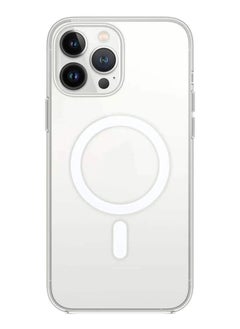 ALFY & CO Apple iPhone 14 Pro Case With MagSafe Clear 6.1 Inch Slim Thin Magnetic Cover Yellowing-Resistant Anti-Drop Shock Absorption Anti-Scratch and Hard Back Crystal Case Clear  - Image 4