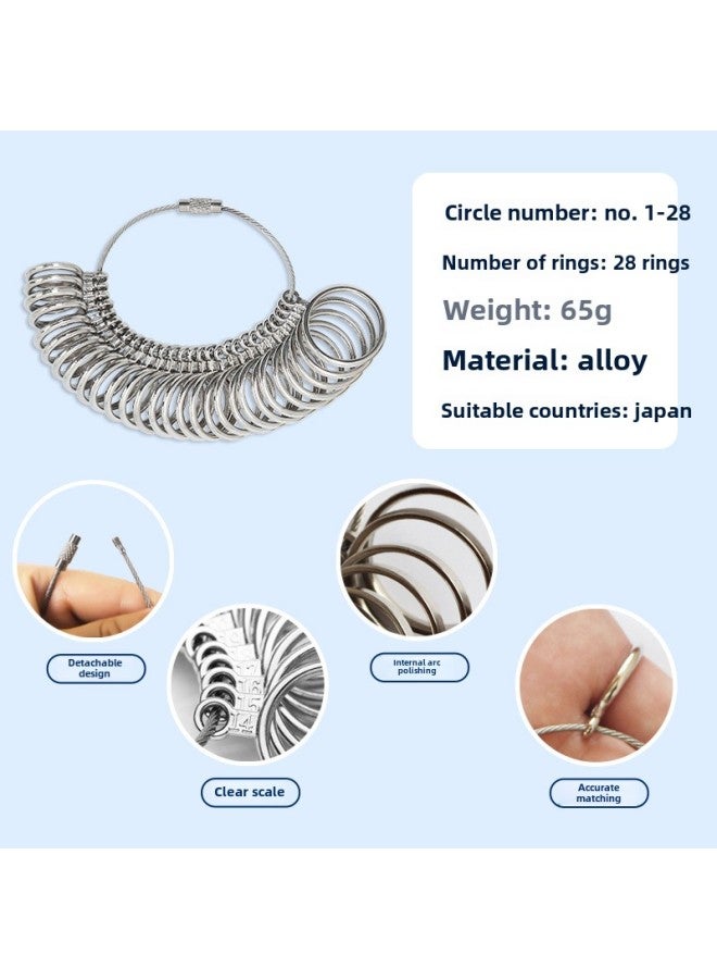Daily Ring Size Measurement Tool Ring Gold And Silver Bracelet Number Size Adjustment Plastic Daily Bar-Model:Daily Stick Black  - Image 3