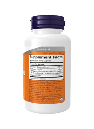 Now Foods Glutathione 500mg 60 Veg Capsules | Best Price Qatar