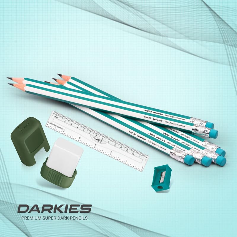 HAUSER ARTZ Dark Pencils Set 20 Pcs Multicolor Pencils | Extra Dark Lead for Smooth Writing | Ideal for Kids School Use & Drawing - Image 2