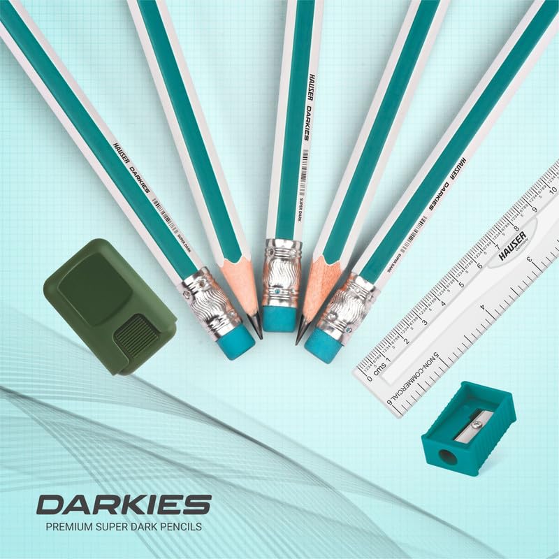 HAUSER ARTZ Dark Pencils Set 20 Pcs Multicolor Pencils | Extra Dark Lead for Smooth Writing | Ideal for Kids School Use & Drawing - Image 3
