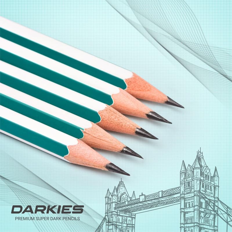 HAUSER ARTZ Dark Pencils Set 20 Pcs Multicolor Pencils | Extra Dark Lead for Smooth Writing | Ideal for Kids School Use & Drawing - Image 4