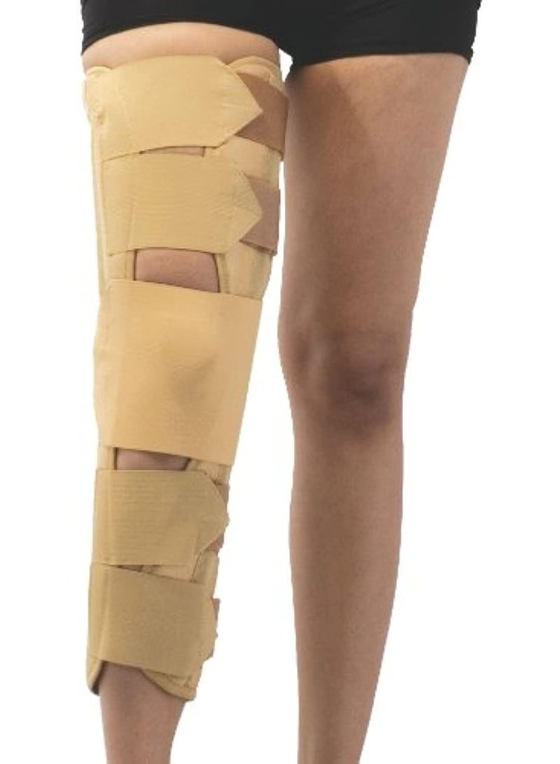 [Long Knee Brace / Leg Stabilizer] - Extended Support for Full Joint Immobilization & Pain Relief - Practical Solution for Post-Injury Recovery - Image 1