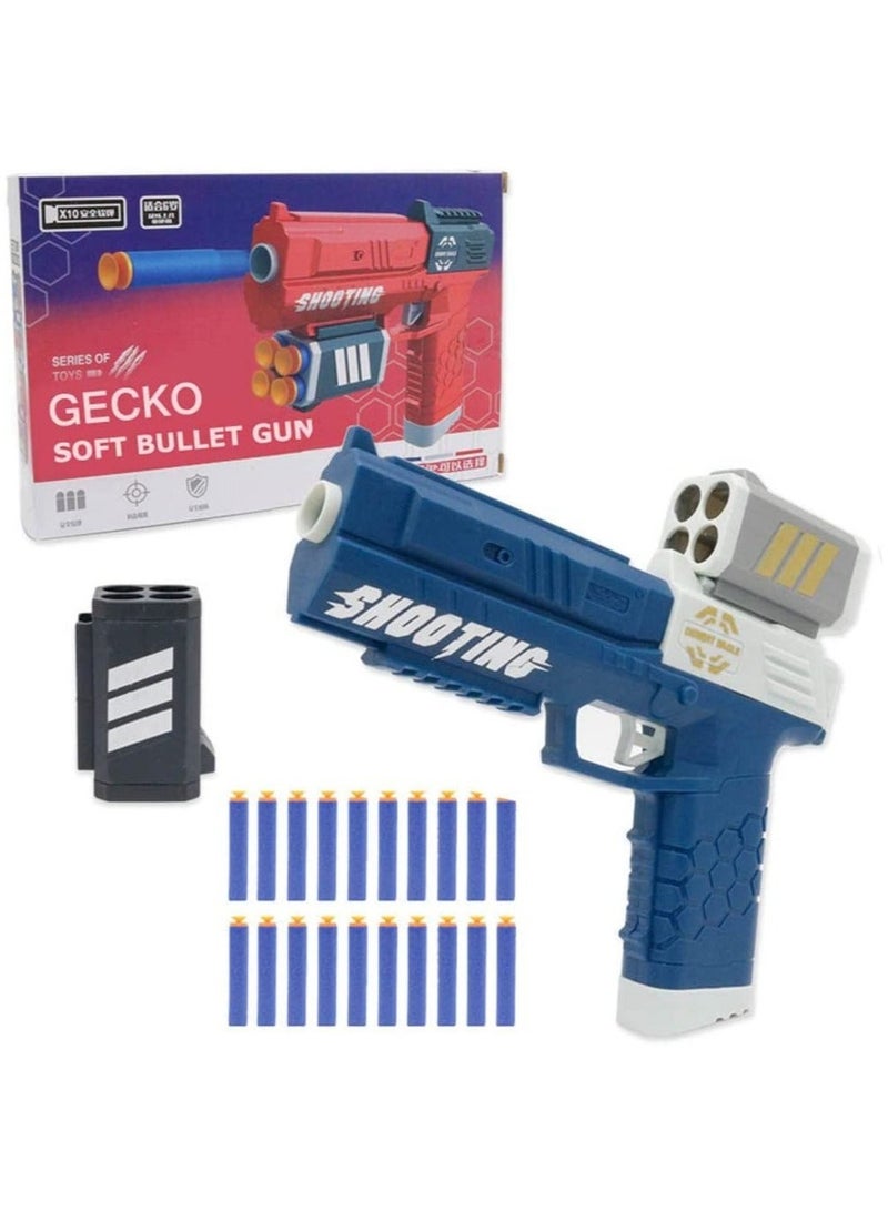 GECKO Gun Revolver Soft Bullet Gun Airsoft Pistol Gun Toy Assorted Mix Color - Image 1