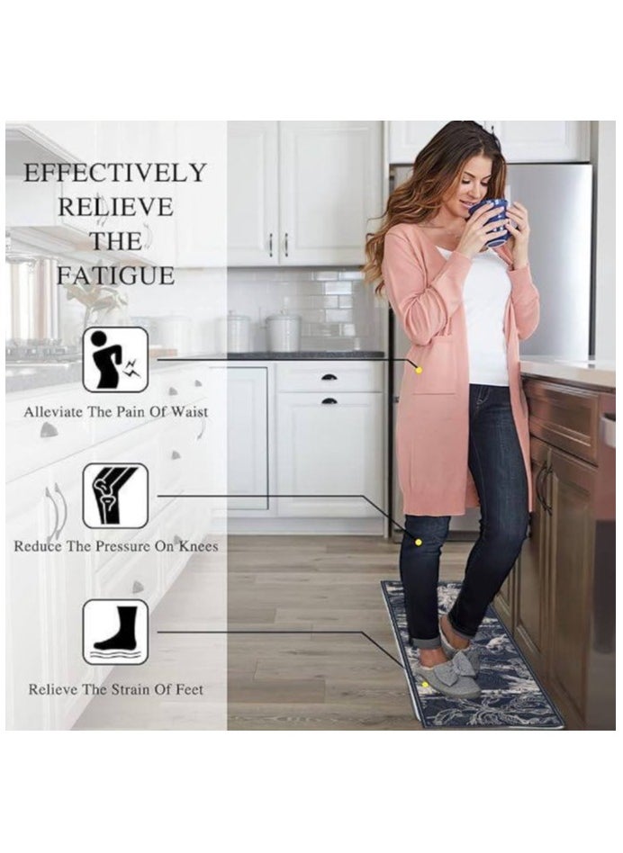 LESTER - LESTER Non-Slip Kitchen Mat Super Absorbent kitchen Carpet Quick Drying, Kitchen Rug, Size 40X60x40X120cm - Image 1