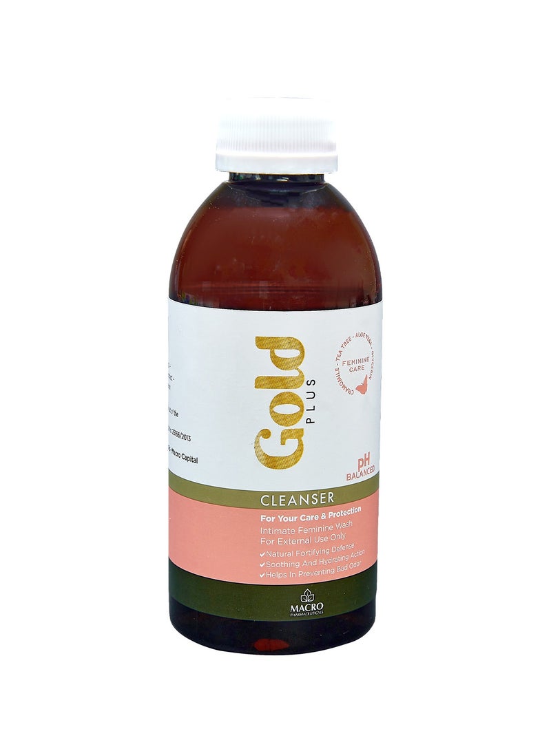 Gold Plus Cleanser 250ml feminine hygiene cleanser with a soothing effect that does not affect (PH)