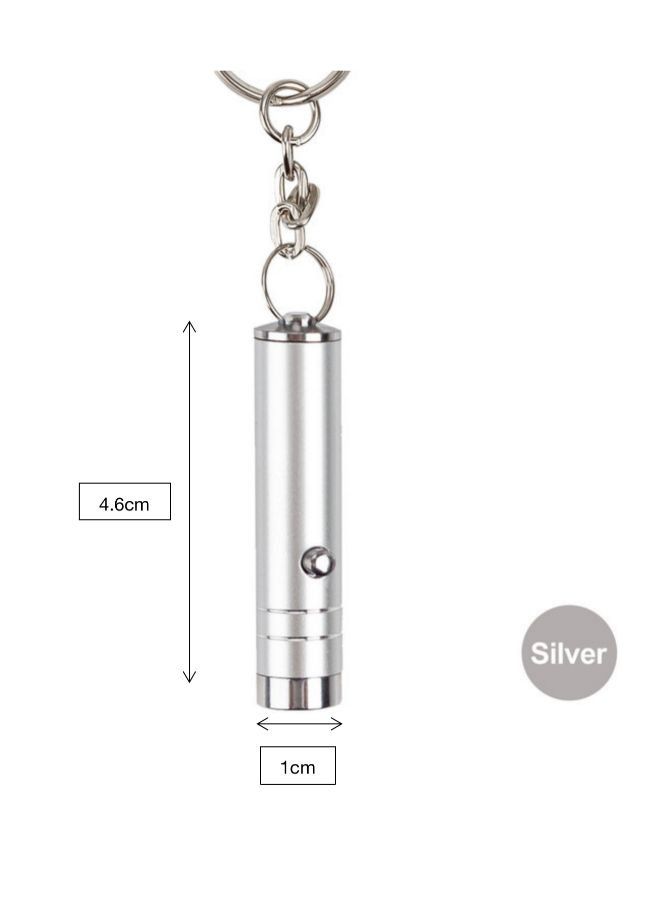 Mini Aluminum UV Torch LED Light Torch Keychain Pocket Light Lamp with Batteries for Mark Checker - Image 2