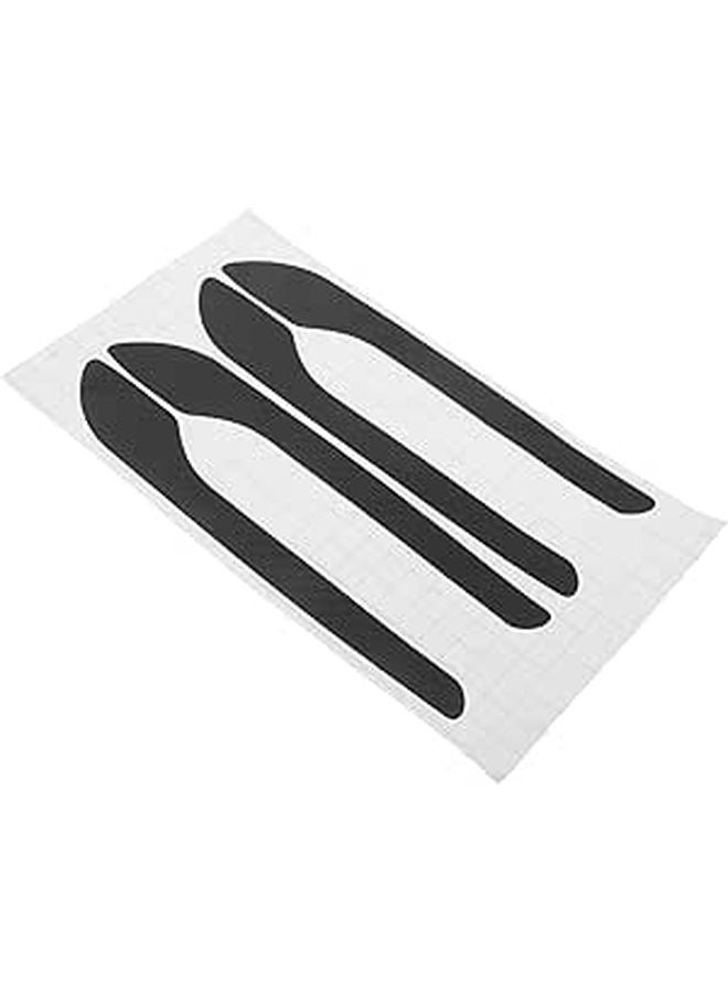 4PCS Car Door Handle Protector Scratch Proof Paint Protective Cover Black - Image 1