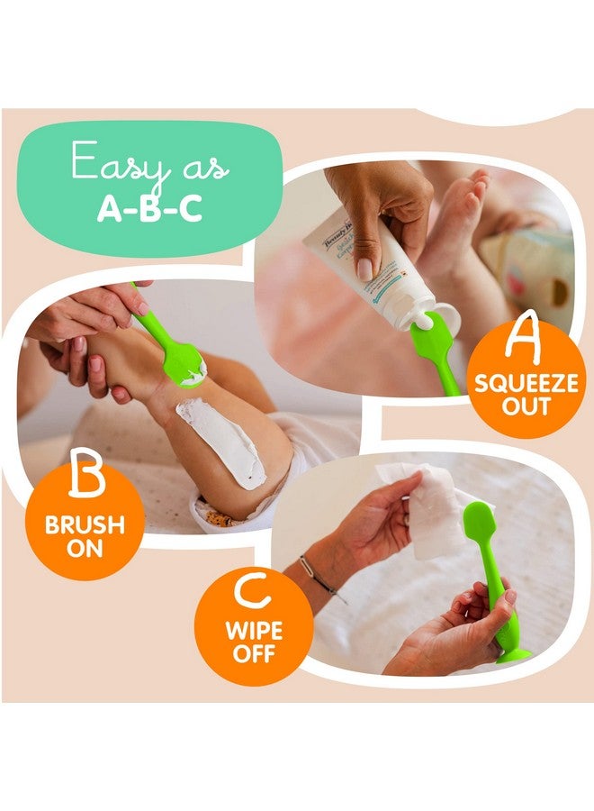 Baby Bum Brush ملعقة كريم الحفاضات بومكو خالية من BPA ملحق كريم الحفاضات الناعم والمرن ملعقة مؤخرة كريم طفح الحفاضات أساسية لحقيبة الأطفال (أخضر) - Image 5