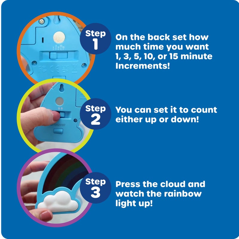 Learning Resources Rainbow Visual Timer - Time Management for Children, Audio and Visual Alarms, Schedule for Kids, Social Emotional Learning Skills, Countdown for Teachers, Classroom Must Haves - Image 3